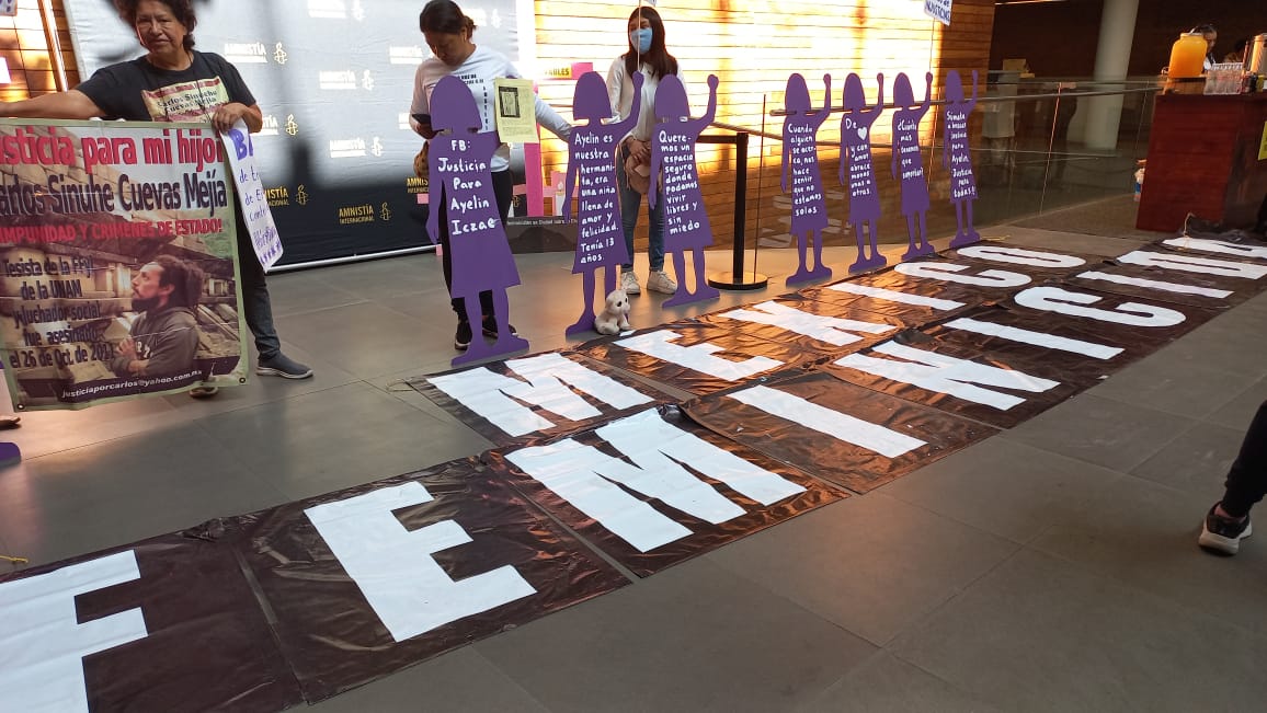 XConsultoras's tweet photo. Hace unas semanas asistimos alforo #MuertesIntolerables: 30 años de feminicidios en Ciudad Juárez y Chihuahua de @amnistiamexico. Fue un espacio de reflexión, memoria y denuncia; en un momento como el que se está viviendo en el país creemos que escuchar es esencial 💜 https://t.co/DQFuMtHVSo