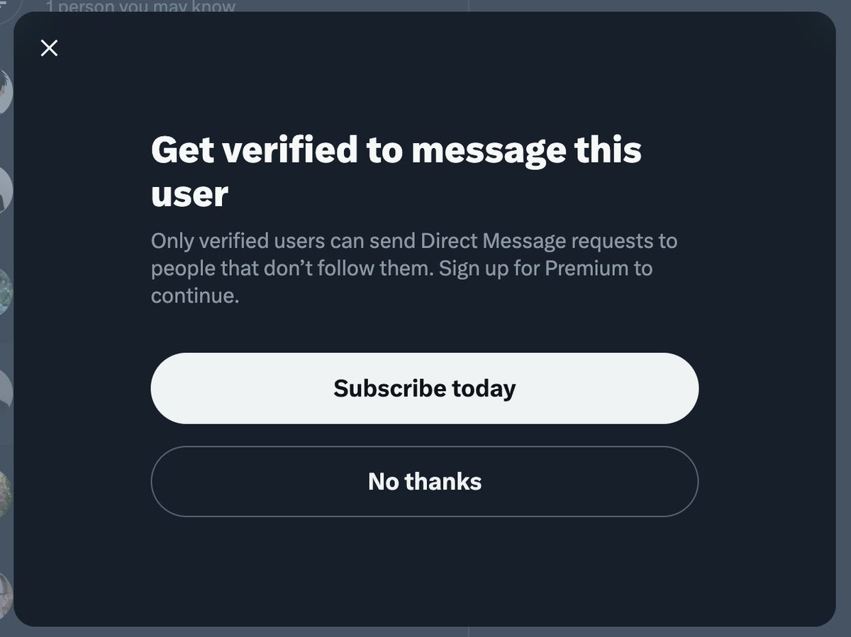 DMs are not as open as you think.
Shouldn't verified users get to choose who DMs them?
