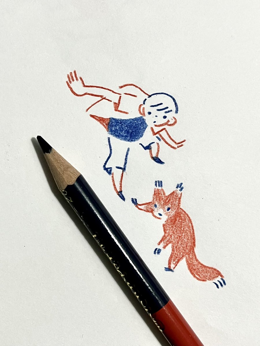 「赤青鉛筆で描いています。 」|ryukuのイラスト