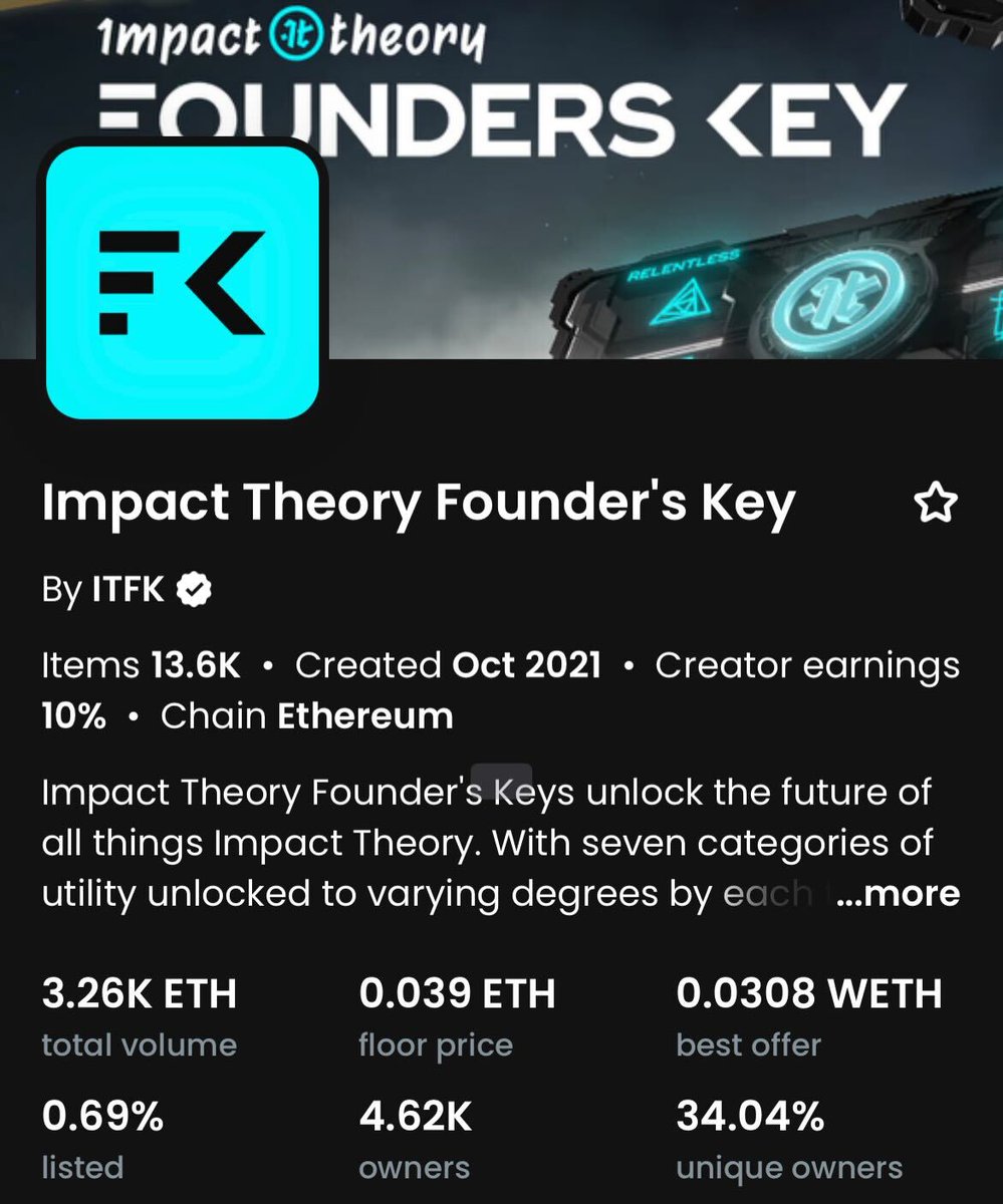 nowmedia's tweet image. NEWS: Entertainment company Impact Theory has been charged by the SEC for selling NFTs as unregistered securities.

Impact Theory allegedly sold $30M worth of NFTs called &quot;Founders Keys.&quot;