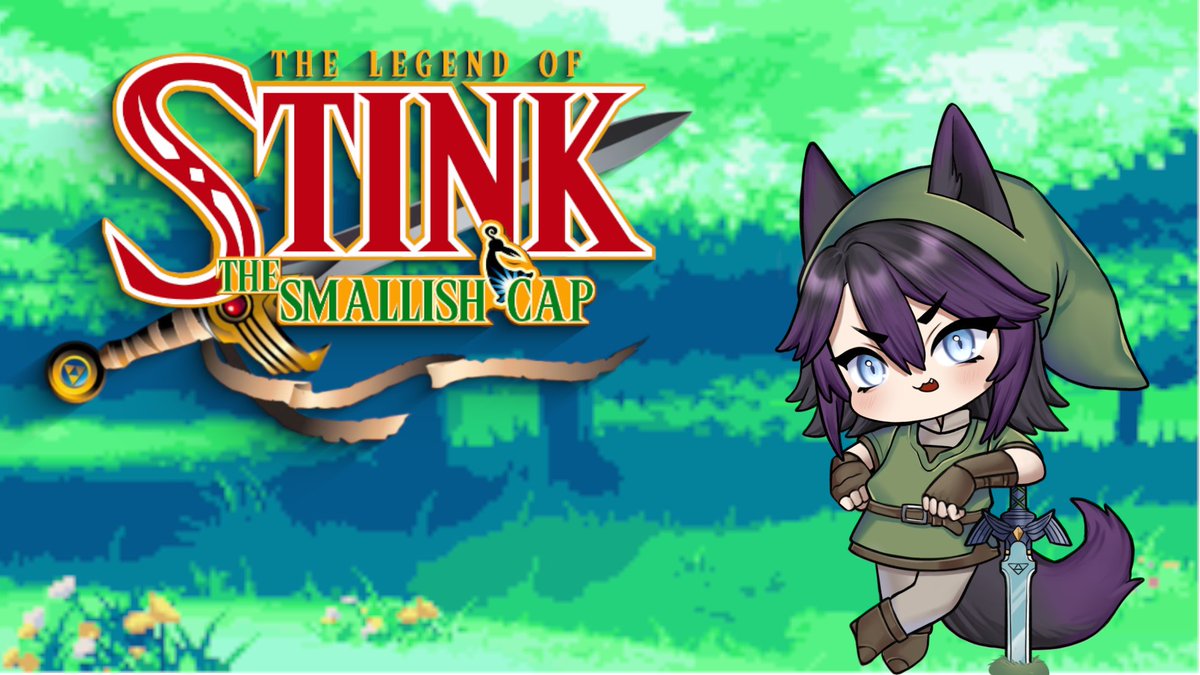 The Legend of Stink: Tears of the Stinkdom is complete. It was a hell of a ride and I loved every second of it. Thank you all so so much for being apart of the series! We will take about a week off of posting Zelda.... and then it's time to GET MINISH! 
#Zelda #Vtuber