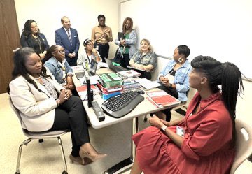 drgoffney's tweet photo. Loved visiting @HoffmanMS_AISD - talked with students, teachers, leaders and staff, and I even joined a 6th grade CBPL meeting! https://t.co/s9o749dZiN