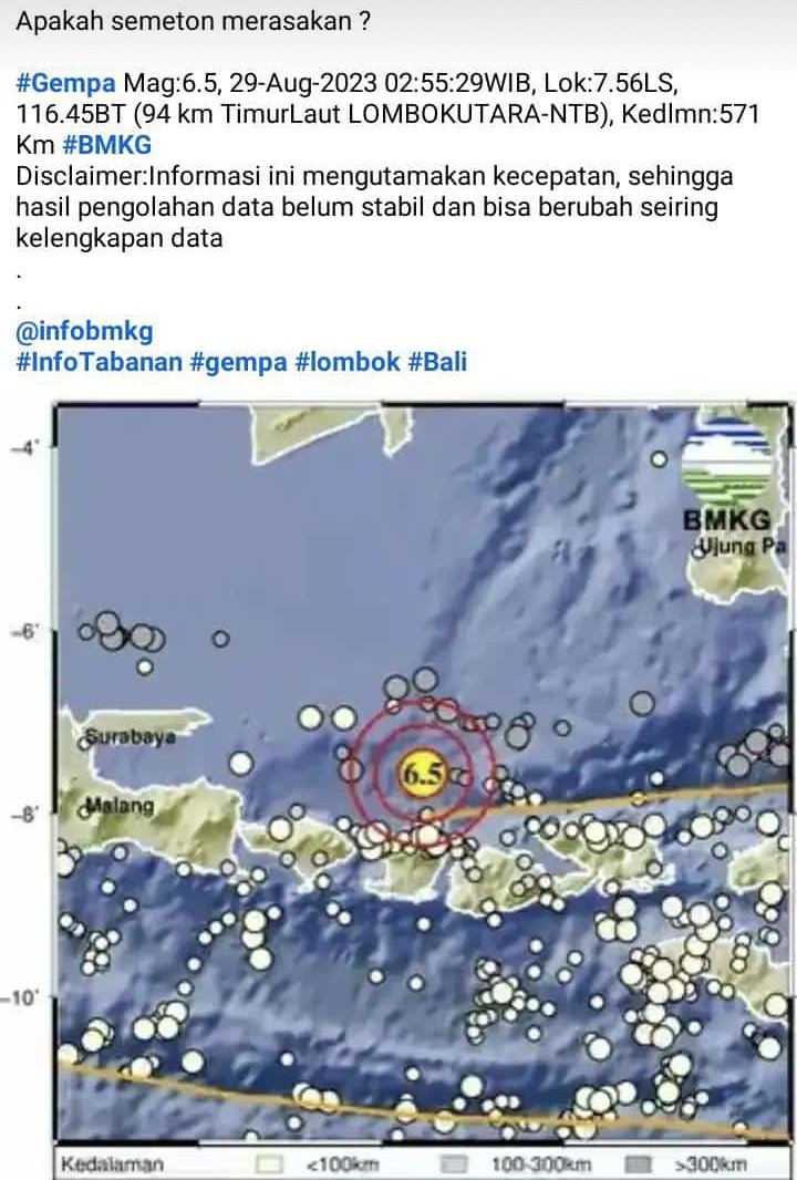 tak kiro awaku sek liyut" jebul gempa tenan 🙃