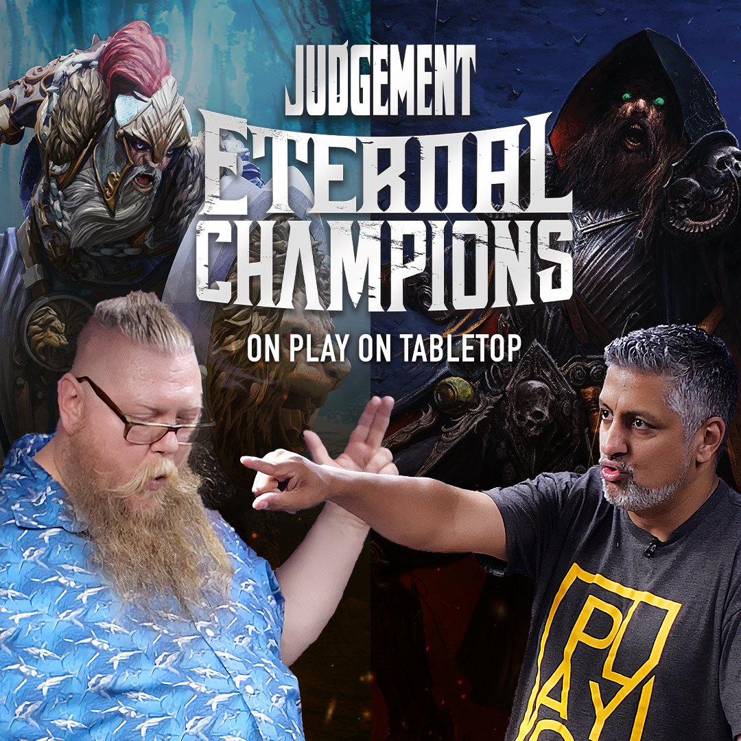 Creature Caster (@creaturecaster) on Twitter photo Did you catch the newest Judgement: Eternal Champions battle on <a href="/playontabletop/">playontabletop</a> ?
This time, Jind and Tycho face off with 5 Heroes, each, on our 5v5 Battle Mat!
youtu.be/rX61Mw6MoLE?si…
#playjudgement #tabletopgaming #tabletopminiatures Did you catch the newest Judgement: Eternal Champions battle on <a href="/playontabletop/">playontabletop</a> ?
This time, Jind and Tycho face off with 5 Heroes, each, on our 5v5 Battle Mat!
youtu.be/rX61Mw6MoLE?si…
#playjudgement #tabletopgaming #tabletopminiatures