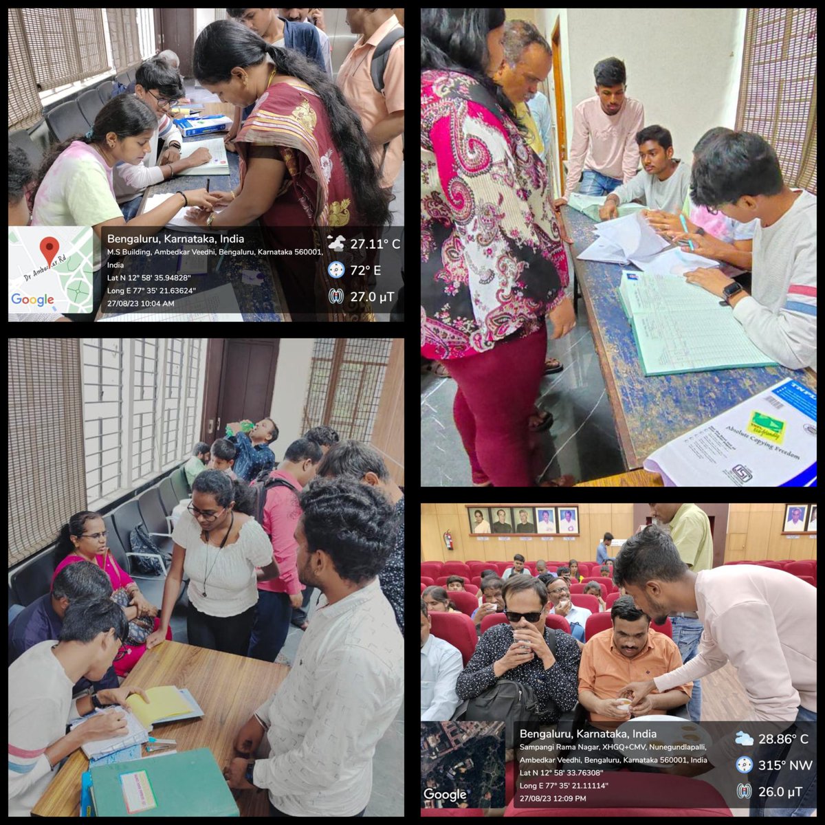 SdcNss's tweet photo. #NSS Volunteers of Seshadripuram College actively volunteered in the 5th Annual General Meet of All Members
organised by the Karnataka State Blind Government Employees Association on 27th August 2023.
@_NSSIndia @KarnatakaNss @nssrdbangalore https://t.co/v3xNurMNVj