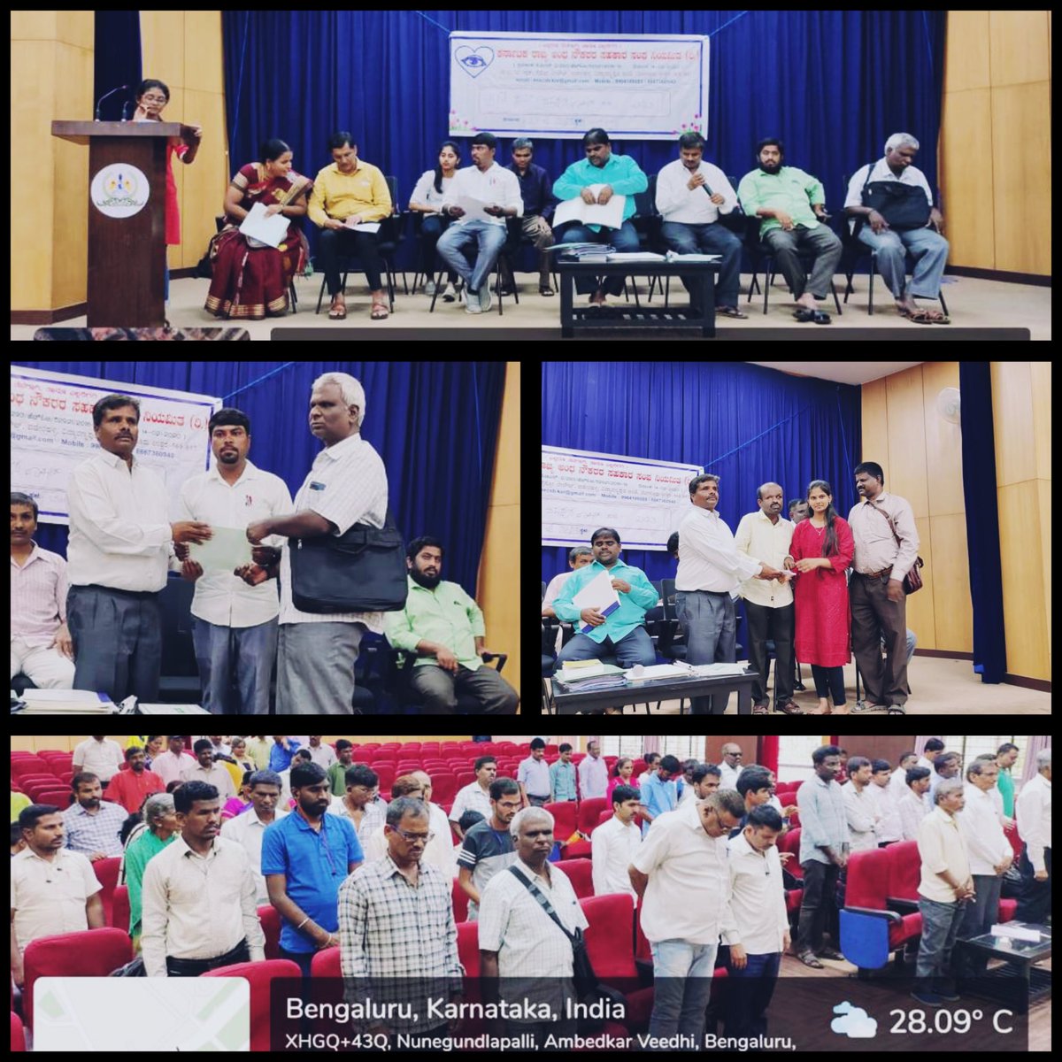 SdcNss's tweet photo. #NSS Volunteers of Seshadripuram College actively volunteered in the 5th Annual General Meet of All Members
organised by the Karnataka State Blind Government Employees Association on 27th August 2023.
@_NSSIndia @KarnatakaNss @nssrdbangalore https://t.co/v3xNurMNVj
