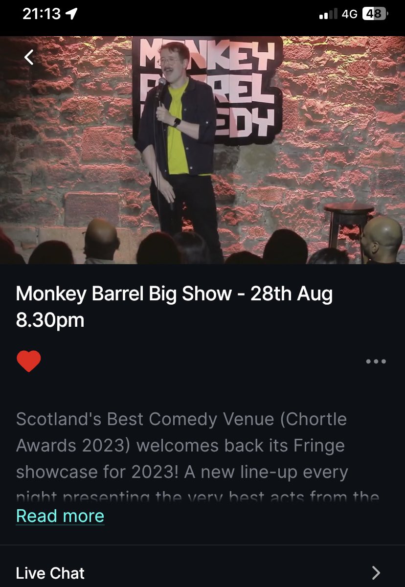 @MrSamLake is always a brilliant MC , here at #MonkeyBarrel via the lovely folks at @nextupcomedy 👏💙☺️🎭