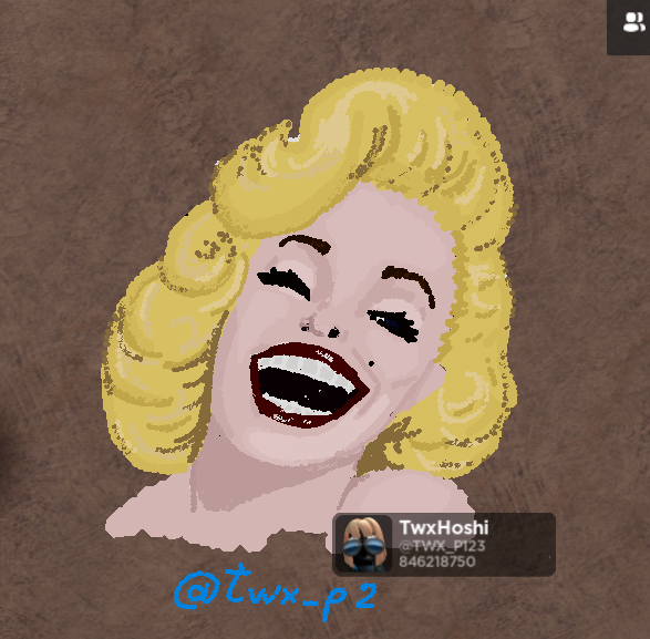 twx_p2's tweet photo. I still got it! here is a Roblox drawing of Merilin Monro
hope you like it!
#art #drawing #artist #draw #digitalart
#roblox #robloxart #Merilin #painting #game
p.s. Yes i drew this! https://t.co/mmpcanwnZm