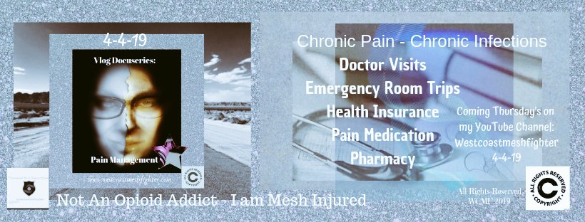 Pain Management is essential to coping w/ the chronic pain associated w/TVmesh! The pain is so intense and we need help not judgement! #mesh #banmesh #chronicpainpatientsmatter #cpp #painmanagement