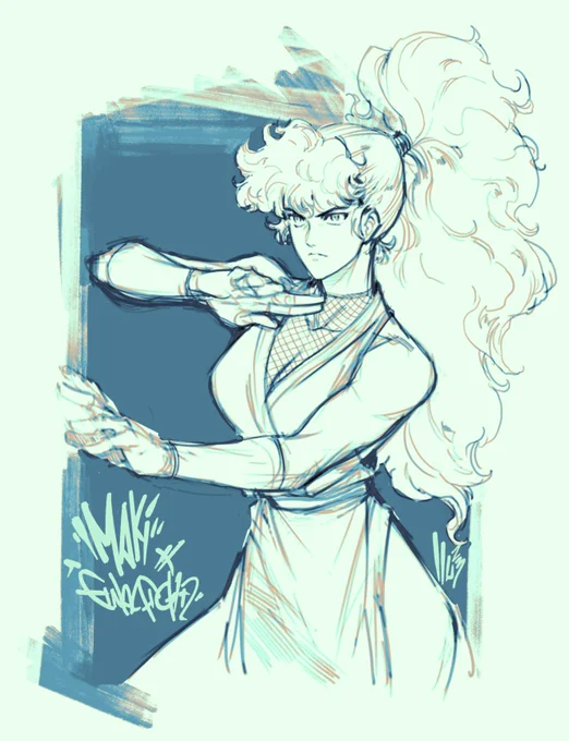 I based this off of her original sprite work in Final Fight 2! 
