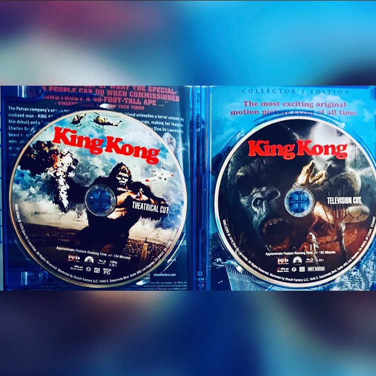 #NewArrival! King Kong (Blu-ray, 1976) 2-Disc Set Scream Factory! Collector's Edition

rareflicksplus.com/all-products/o…

#KingKong #KingKong1976 #70s #Monster #MonsterMovie #CreatureFeature #ScreamFactory #CollectorsEdition #JessicaLange #Bluray #Blurays #PhysicalMedia #BlurayCollector