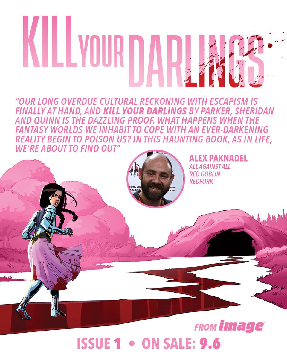 GrifSheridan's tweet photo. 9 DAYS UNTIL KILL YOUR DARLINGS #1!
🌹✨🩸

We love @AlexPaknadel’s work AND his reading of the book, he just *gets* it.

Find your local comic shop so you can pick up KYD #1 when it drops NEXT WEDNESDAY, SEPTEMBER 6th from @ImageComics!

https://t.co/unewQ6XiJk https://t.co/1CuPYAFjAq