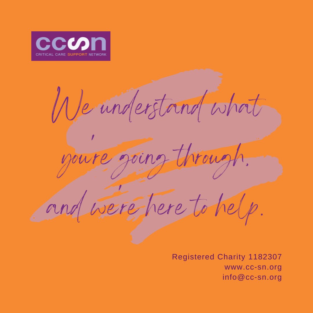 When someone you love is or has been in ICU it can feel very lonely but you don't have to be alone 
Join us tonight for our Friends &amp; Family Drop-in @ 8pm We can't promise to make everything better but we can promise to listen &amp; understand 
Email info@cc-sn.org for log in details
