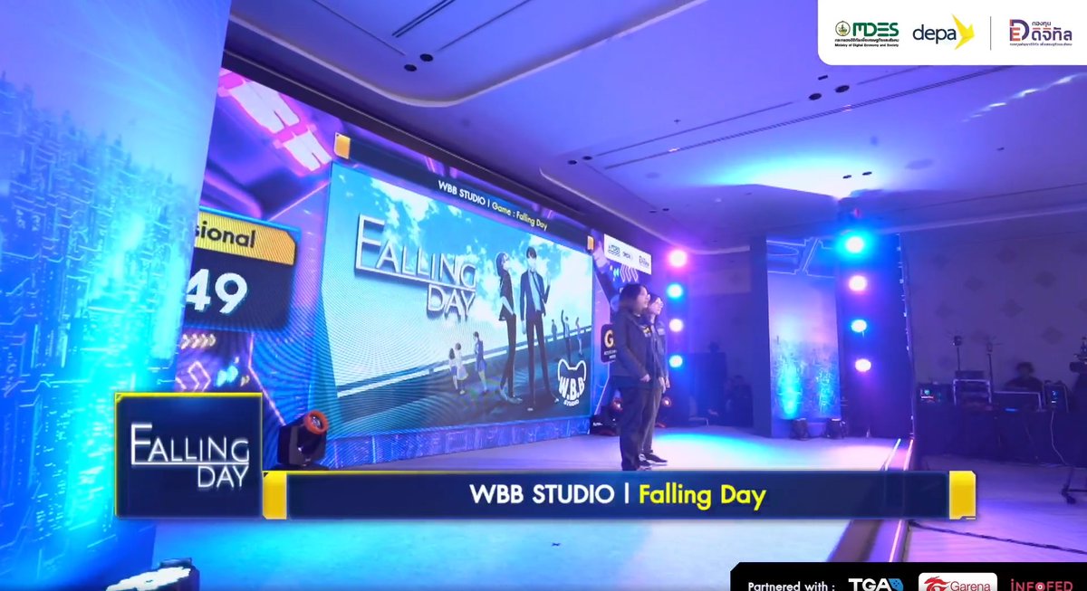 fallingday_game's tweet photo. Hello🩷
We recently received the "Best Game Story Idea" award from Thailand in the DEPA Game Accelerator Program Batch 3 competition.🥳🎉
#fallingday #indiegame #indiedev #gamedev #gameart #visualnovelgame #visualnovel #art #เกมไทย #BL https://t.co/AEBPQVrsvq