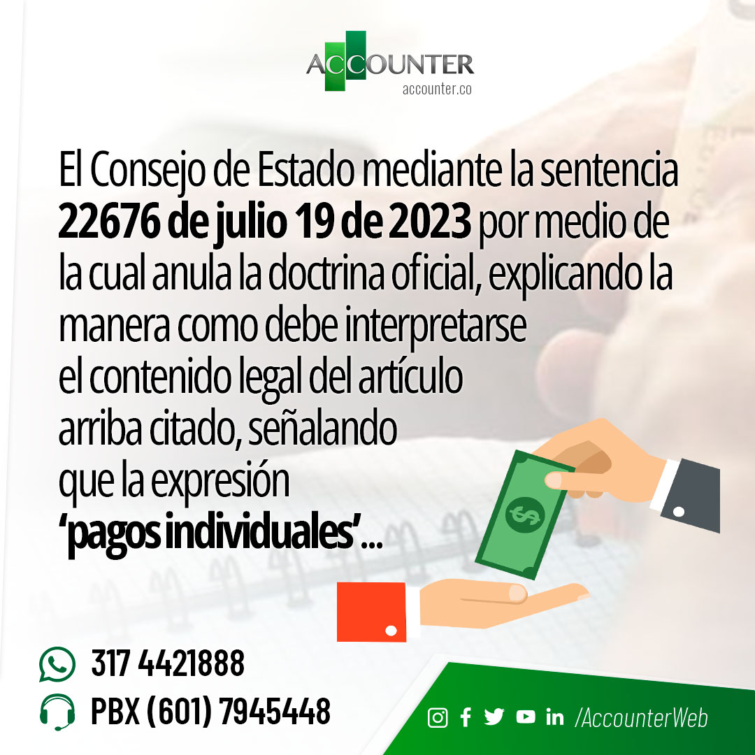accounterweb's tweet photo. El Consejo de Estado eliminó el límite de las 100 uvt por pagos en efectivo acumulados en el año.

#tipsaccounter #accounterweb #noticias #news #tips #contador #colombia
#consejodeestado #limite100uvt #pagosenefectivo #pagoacumulado https://t.co/HtiJ5cxs5T