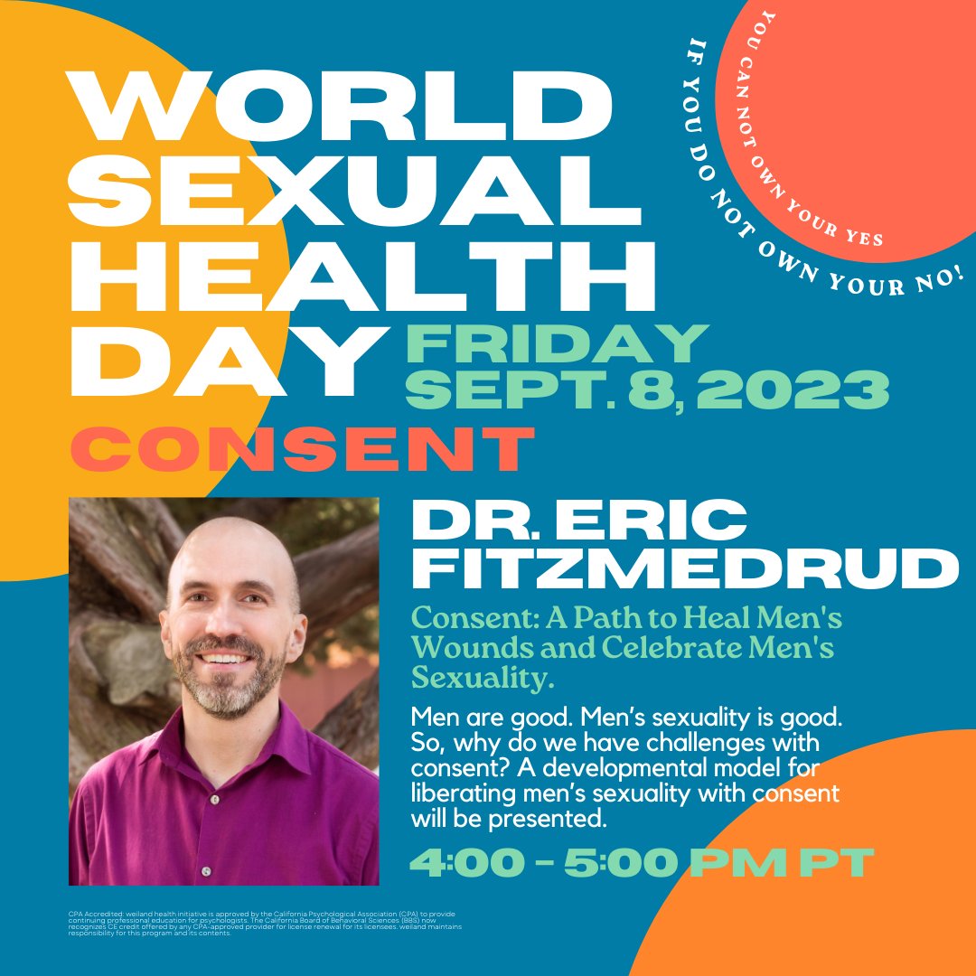 Join me in virtually attending the World Sexual Health Day at Stanford on September 8th. Hosted by Sara Nasserzadeh, Ph.D.

The theme for this year is CONSENT!

Follow this link to get your free ticket:
lnkd.in/gHHUkziA