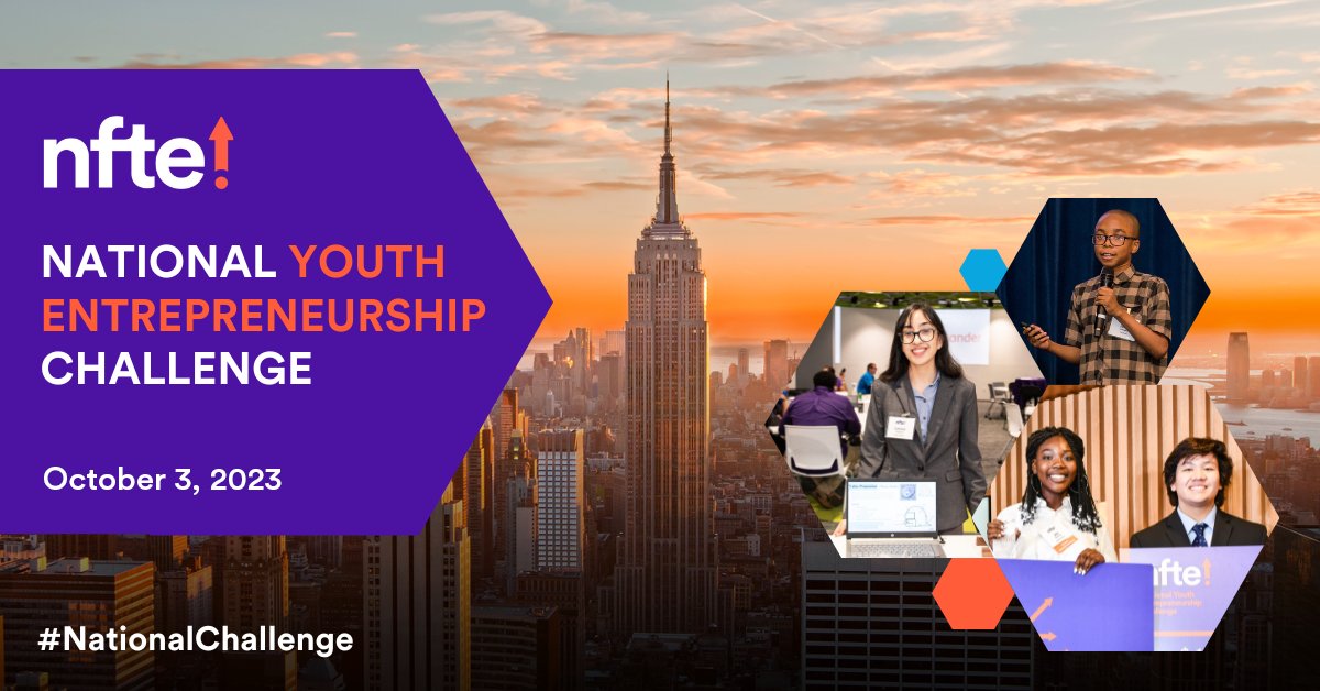 Ready to witness the future of #entrepreneurship? Join us on October 3rd in NYC for the National Youth Entrepreneurship Challenge! Watch as 46 NFTE student business winners from around the country compete in the business plan and pitch showdown. ➡️ nfte.com/2023-national-…