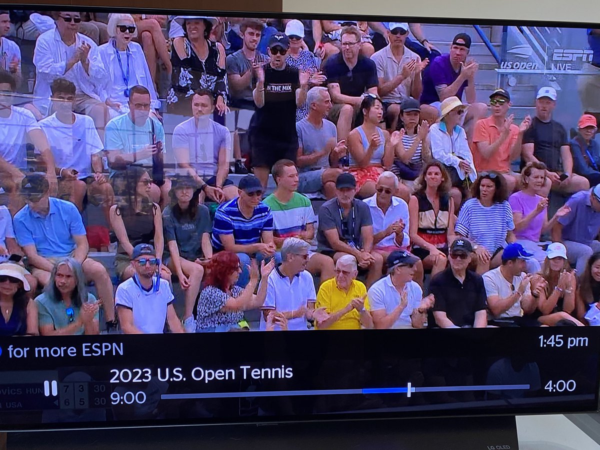 JennyI65's tweet photo. @TennisPodcast - Caught this on ESPN while watching Korda v Fucsovics. #InTheMix https://t.co/wrBL24Nc5S