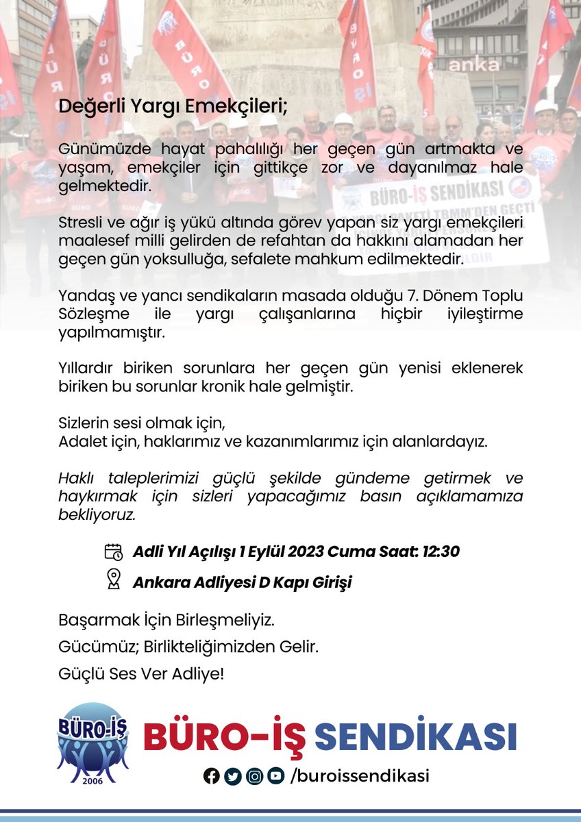 alayhamzacebi's tweet photo. Yandaş yetkili sendika 7. Dönem Toplu Sözleşmede #Yargı çalışanlarının mesai saat ücreti 3 kat yerine 4 kat uygulanır diye müjde veriyor. Saat ücreti 5.40-TL. Bu para ile bırakın #çayı #simidi su alınmaz. Bu kazanım değil kandırmacadır. Şimdi eylem zamanı. @Adlipersonel #Adliye https://t.co/rBCI9nA3FZ