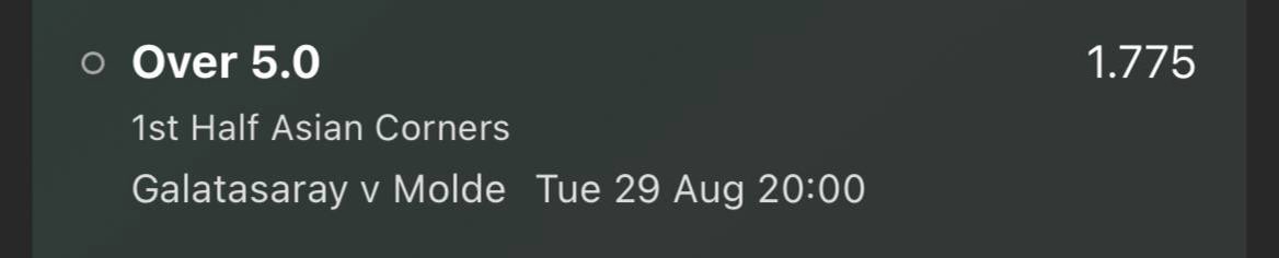 DiscreteTipster's tweet photo. โฝ๏ธ #DiscreteFreePreMatchBet
๐ Tuesday 29th August.
๐ช๐บ Galatasaray vs Molde (20:00)
๐ 1.775 (Bet365) - 1.5 Units. https://t.co/iorWnnwDWC