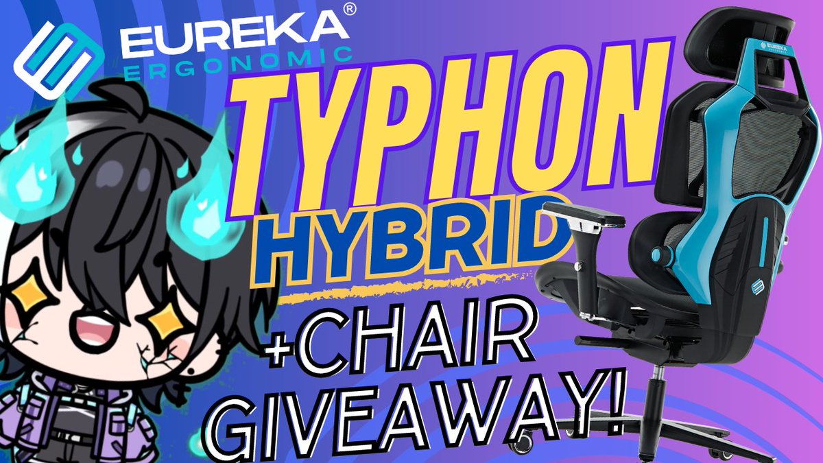 Spvwvky's tweet photo. ✨CHAIR GIVEAWAY - TYPHON HYBRID ✨

Do you want a chance to win a new fancy ergonomic chair by @eurekaergonomic?! I bet you do!

🎟️Contest Entry:
https://t.co/fEnfRZ1Bwc

🪑Learn more about the Typhon here! https://t.co/IMdAqRBFDY

Full giveaway details located in the replies⤵️