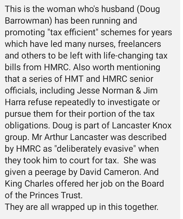 NotRichYoungFa1's tweet photo. @theonlypeterkay Mone's husband Doug Barrowman heavily implicated in #LoanCharge scandal, being 'star' of BBC #FileOnFour special.

At least two customers of his AML lost to #LoanChargeSuicides (10 total).
https://t.co/CnGVssT9EA https://t.co/8hwMBrfznK