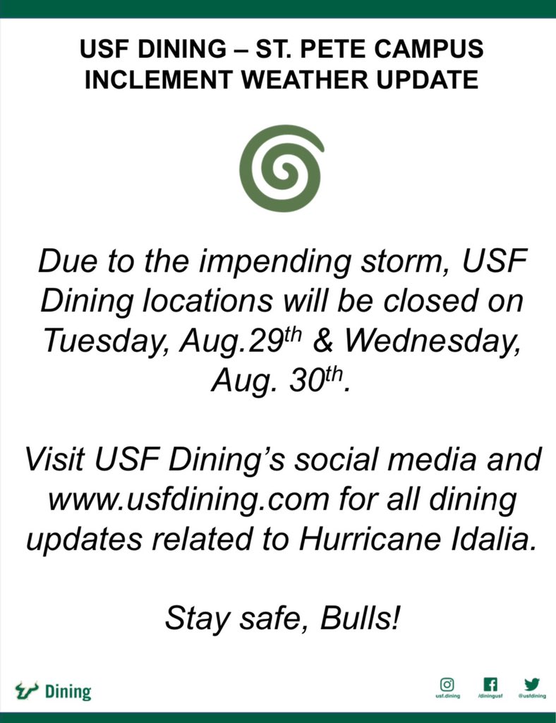 USFDining tweet picture