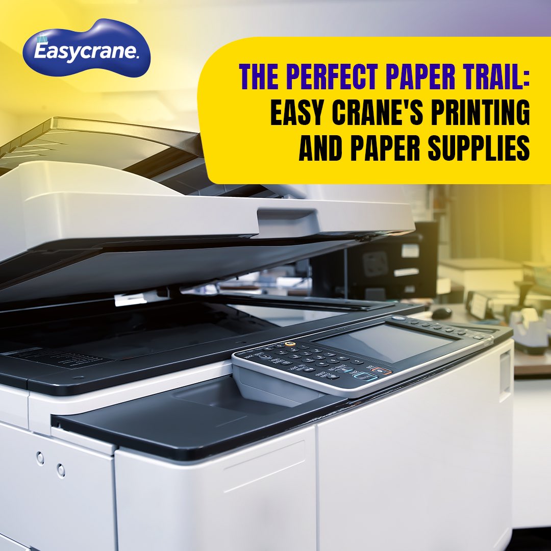 easycrane's tweet photo. Our printing and paper materials are all about quality, reliability, and style combined in one.

Our wide collection of printing paper, stylish notebooks, and office supplies will make your writing and projects smooth and enjoyable. https://t.co/ZmTjzxvtxt