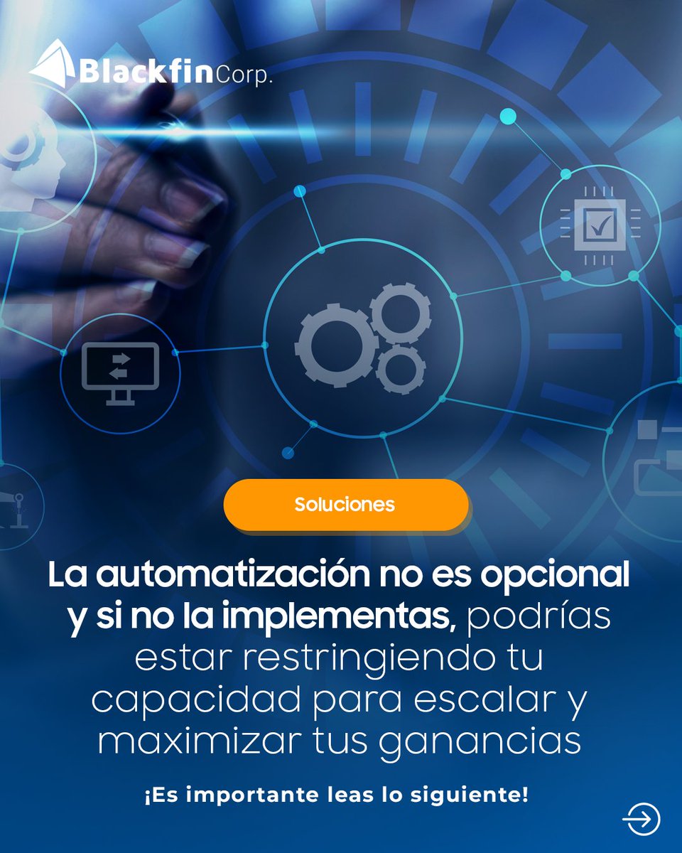 BlackfinCorp's tweet photo. ♾️ La demanda en la implementación de Automatización de Procesos está creciendo en empresas de múltiples industrias.

✔️ Agiliza las operaciones.
✔️ Asegura resultados más precisos.
✔️ Adáptate rápidamente

📬 Agenda una cita escribiendo a comercial@blackfincorp.com 📩 

#RPA https://t.co/mdFTGmnvRy