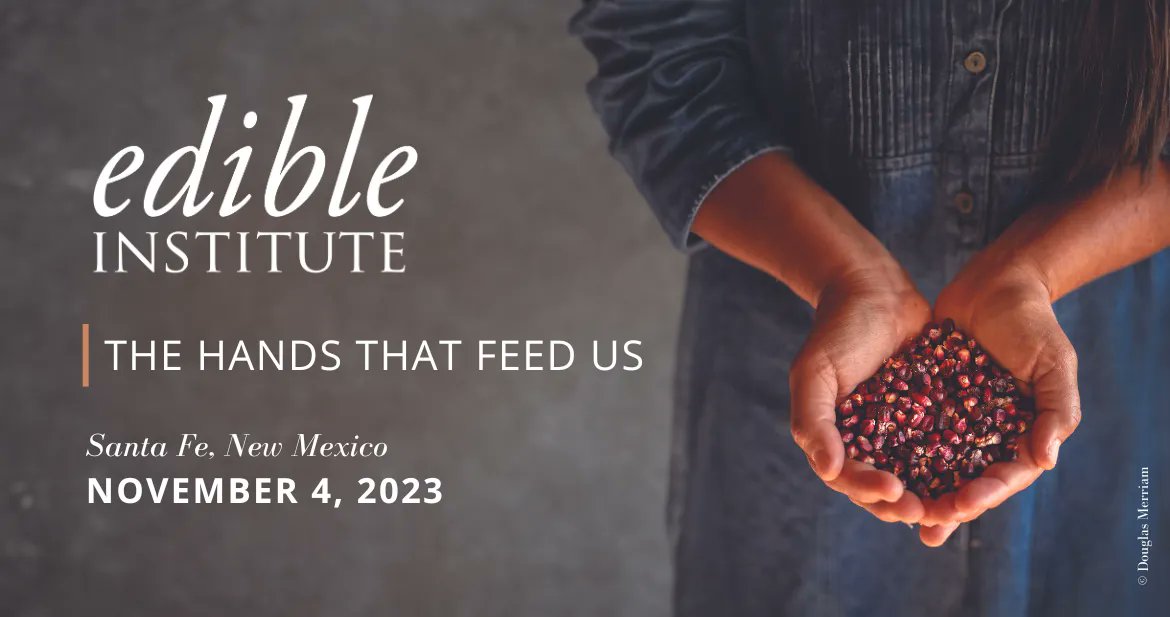 📅 Nov 4 8:30 - 5:00 | Edible Institute 2023 
Join thought-leaders, journalists, community builders and innovators in the #sustainable food movement as we gather at the historic @lafondasantafe
buff.ly/3OmDPn5 

#EdibleInstitute #SantaFe #NM
cc: @GovMLG @SecDebHaaland
