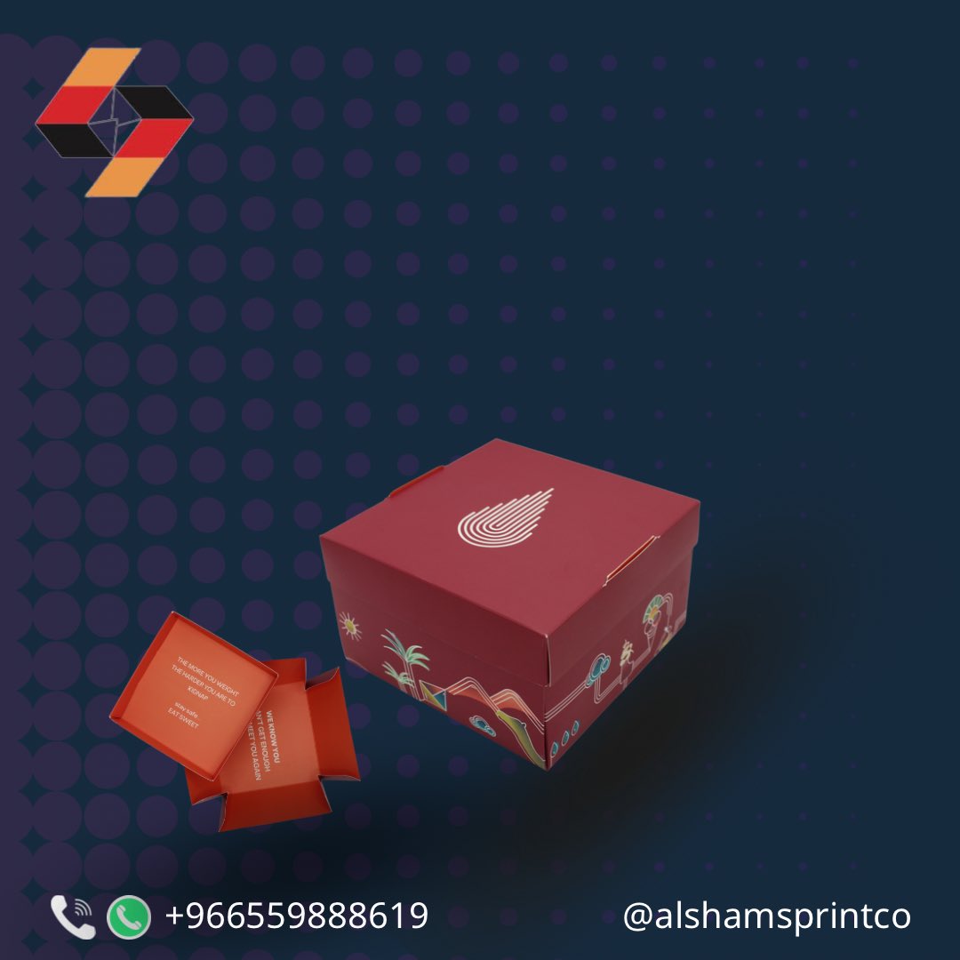 alshamsprintco's tweet photo. شركة الشمس للطباعة والتغليف
packaging and printing

https://t.co/KzpX7A0cnf

للطلب والاستفسار
0559888619

#طباعة #طباعة_رقمية #بوكسات #اكياس #فولدرات #بروشورات #بزنس_كارد #مطابع #أكياس_فاخرة #بوكس #بوكسات #بوكسات_هدايا #بوكس_شوكولاته #بوكس https://t.co/F3yj2IifS3