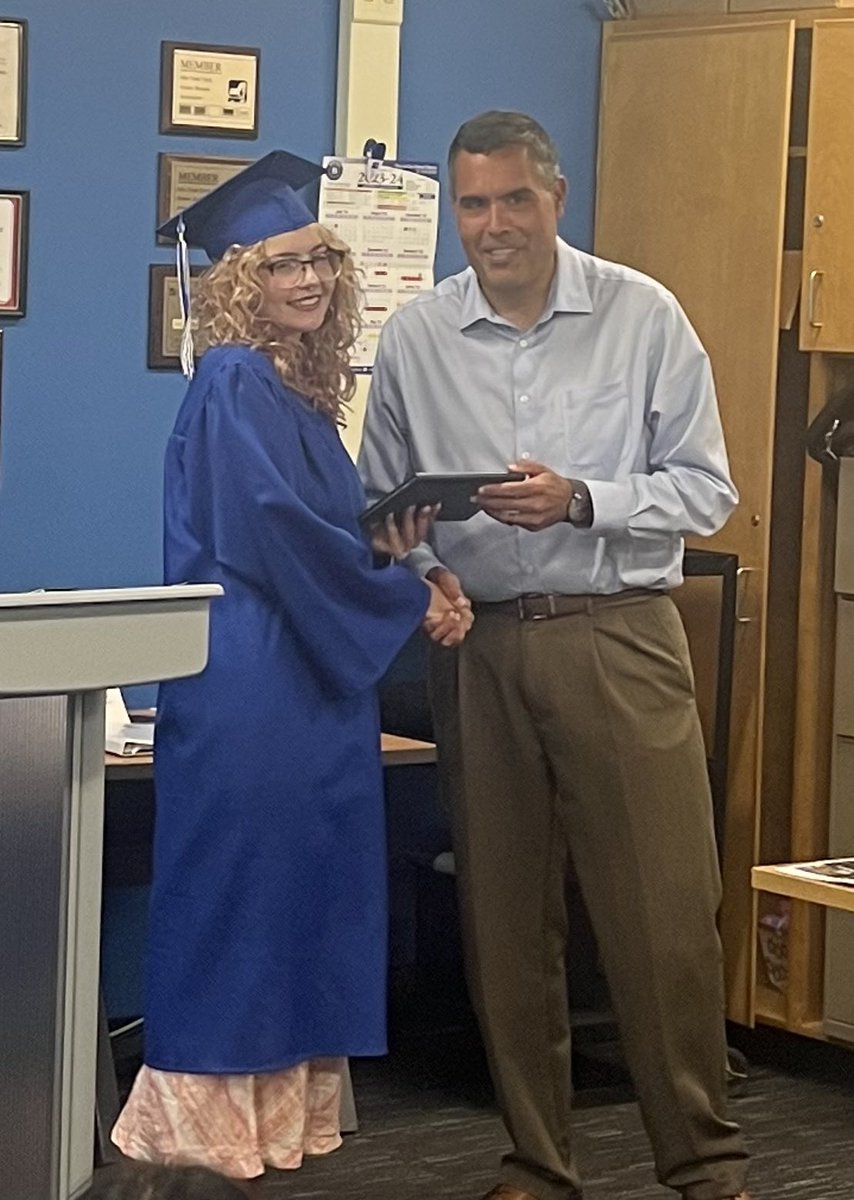 Congratulations to our August BHS grads from the Class of 2023:  Cole Brade &amp; Gabrielle Brown.   

Cole &amp; Gabrielle were presented their diplomas at tonight’s Board of Education meeting by their Principal, Mr. Kesler, and Mr. Smith, Superintendent.   

Congrats Cole &amp; Gabrielle!