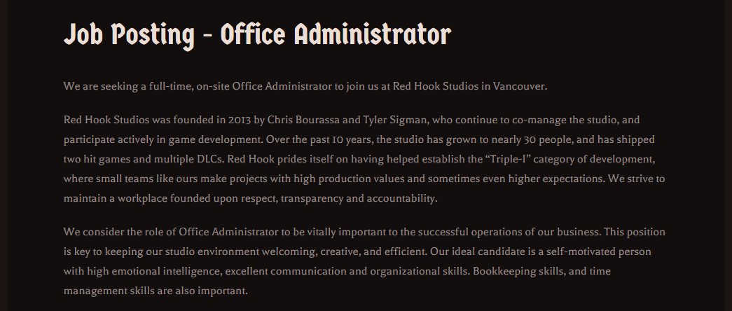 Red Hook Studios tweet media