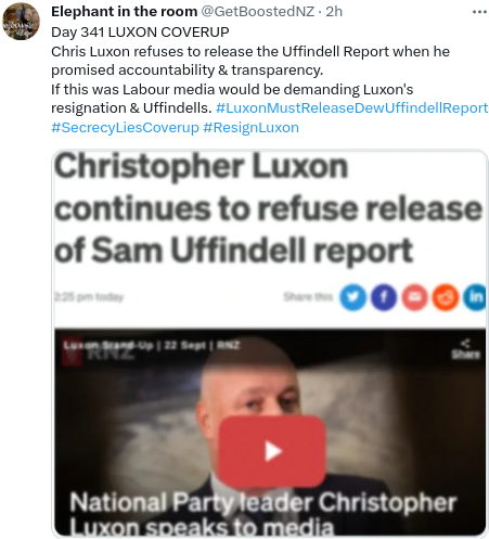 LuxonNotMyGovt's tweet photo. Luxon is slippery and dishonest thats why he gaslights and lies all the time.
Remember he promised to release Dew Uffindell Report then reneged and covered it up because its findings are so damning it would end him and Uffindell and why so few like or trust him https://t.co/UDvr8AX1jL