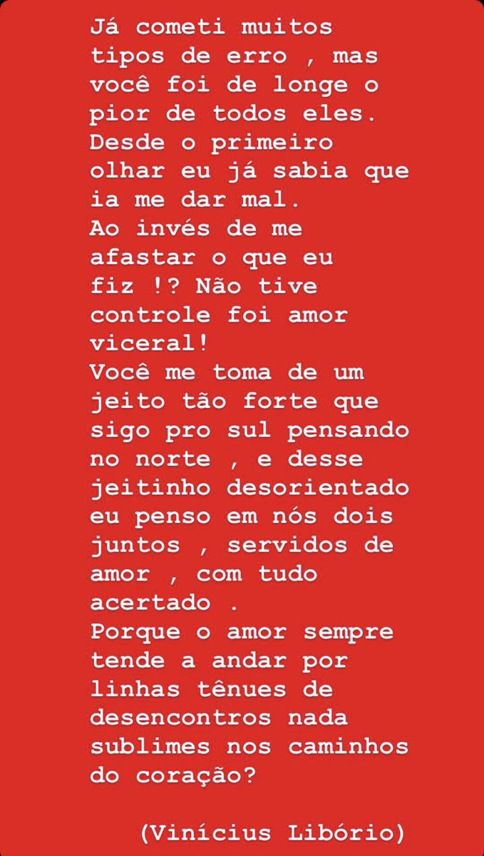 viniciusliborio's tweet photo. Decidi que vou postar todas as poesias que eu já escrevi aqui ! Será que alguém lê ?!? 💕🫣 #poesia #amor #frases #poema #vida #literatura #poeta #love #brasil #versos #arte #poemas #paz #livros #boanoite #poetry #pensamentos #bomdia #art #brazil #cultura  #leitura  #amorproprio https://t.co/iUMSH9VFok