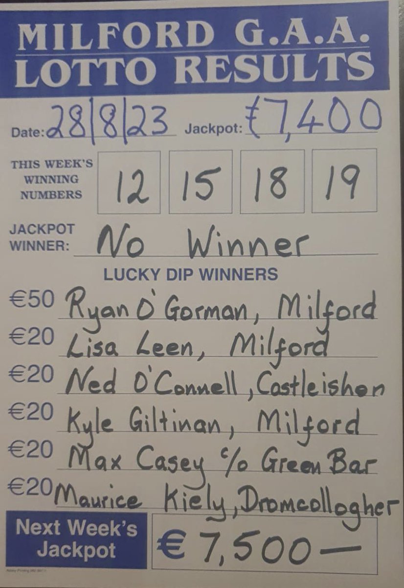 Milford GAA tweet media