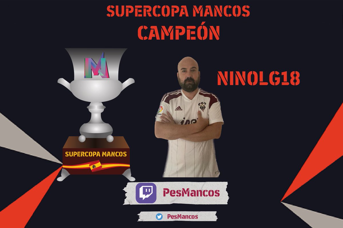 Ya tenemos al primer CAMPEON de SUPERCOPA MANCOS

<a href="/Pajarraco_Soy/">Mourinho Team</a> 

Despues de imponerse por 3-1 a <a href="/Frankcisco1985/">Francisco Avila</a>  se enfrento a <a href="/gomadin/">G Fatin Omadin</a> que se impuso por 2-1 a <a href="/WINPLAYGO/">ismael (rataPRO)</a> 

En la final NINOLG18 se impuso 4-3 a Gomadin. Enhorabuena a los cuatro por los grandes partidos ofrecidos
