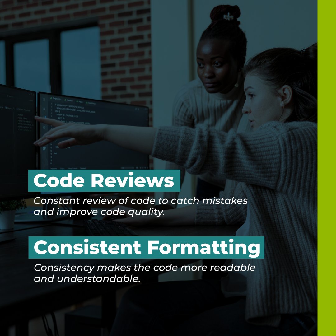 devsullc's tweet image. Did you know that clean code leads to fewer bugs and results in a more maintainable and scalable product? Learn more about how clean code practices can enhance your product quality. 
Partner with Devsu today!

#Devsu #Cybersecurity #CleanCode #BestPractices