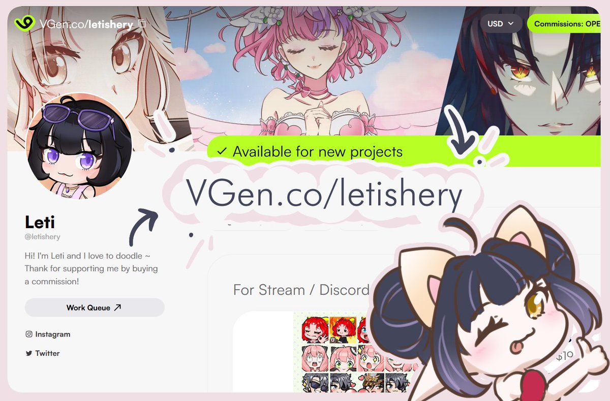 Letishery's tweet photo. ❤︎ Comms Open ❤︎

I'm part of VGen Batch 29! ✨ 
I'll be managing my commissions here from now on! 

Check them at https://t.co/WgEf2h0VaM

Rts are very appreciated! 💜

#VGenComm #VGen https://t.co/HN604rkmY8