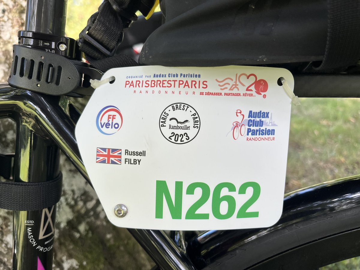rfilby222's tweet photo. Paris Brest Paris 1200km Audax 
What an incredible experience that was #pbp2023 https://t.co/EtyqJQBHTn