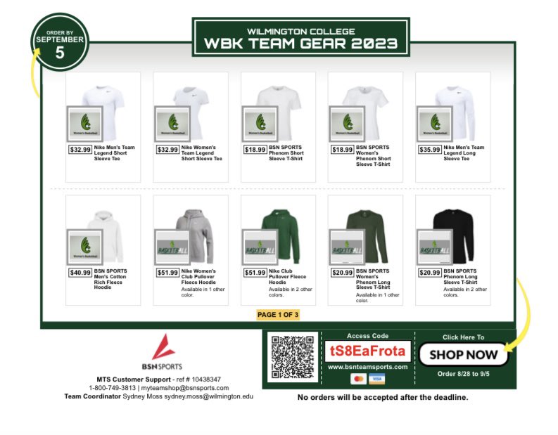 Time to gear up for the 2023-2024 season🏀🔥💚

Get your official LQB gear here⬇️

Orders will be available until midnight, September 5th. 

bsnteamsports.com/shop/tS8EaFrota