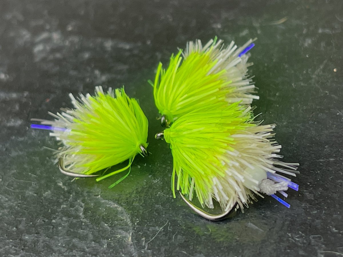 flybox's tweet photo. NEON-15 Egg Laying Blobs tied with Biscuit &amp; Fl Chartreuse.   This is one of our brightest fritz chenilles ever, and a popular material with many competition anglers.

To stock Flybox Products, message is today!   Visit https://t.co/vAQbX4boKq for more info 

#flytying https://t.co/zjrD2ymkgv