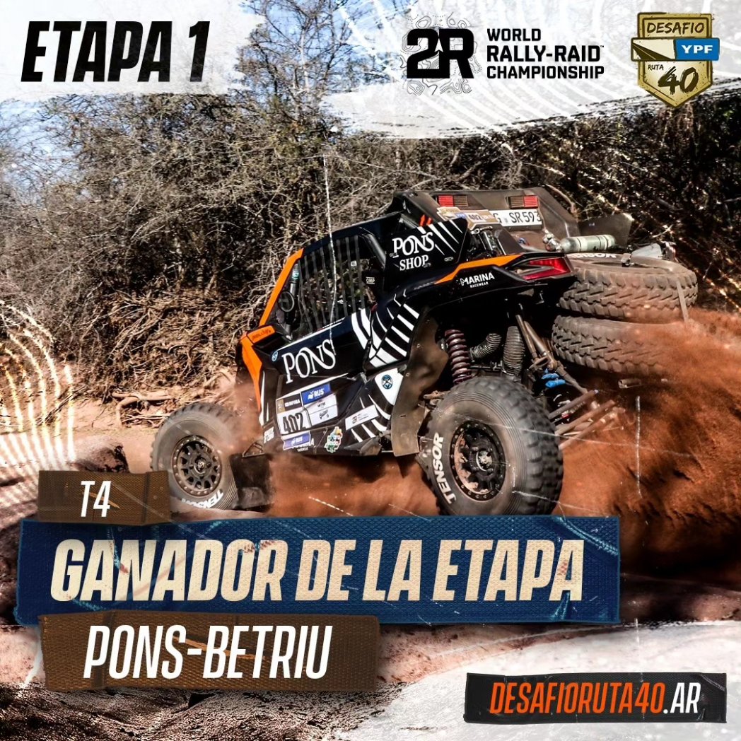 desafioruta40ok's tweet photo. #desafioruta40ypf - Ganadores Etapa 1 / Winners Leg 1 #FIA
T1: #NasserAlAttiyah - #MathieuBaumel
T3: #MitchGuthrie - #kellonwalch
T4: #EduardoPons - #jaumebetriu
Mas info en/More info at: https://t.co/YIEMzc6yxc
#DR40YPF #W2RC https://t.co/AqDxASxXG4