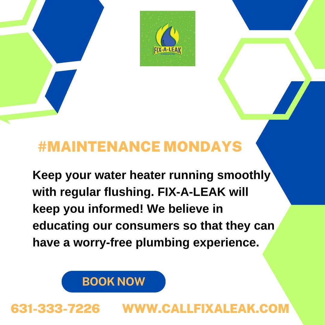 Flush away the worries! Ensure your water heater's longevity with regular maintenance. We're here to guide you every step of the way. #MaintenanceMonday #StayWarmWithUs #EducateAndElevate