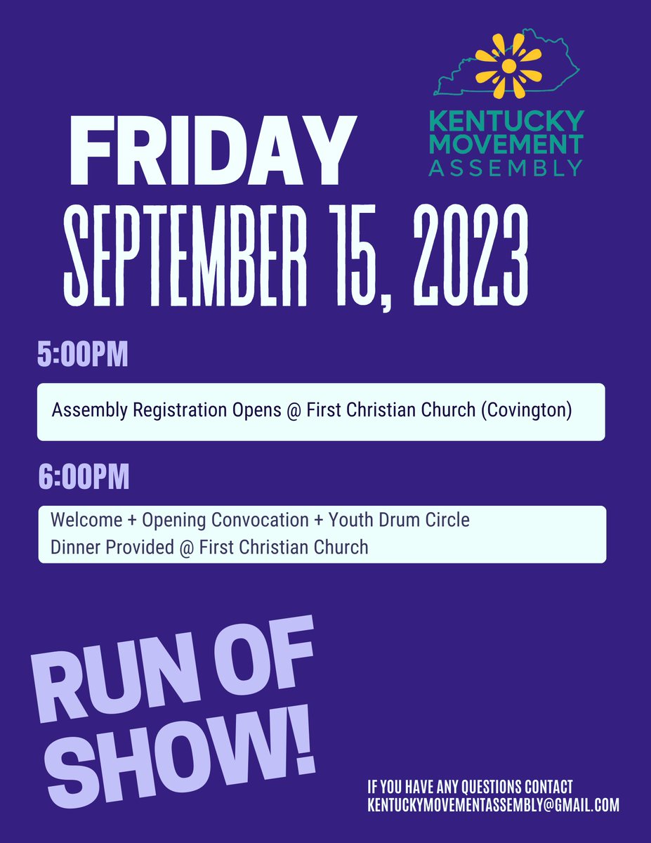 _FJAN_'s tweet photo. The Kentucky Movement Assembly is just a few short weeks away and we have an amazing line-up of activities! There is still time to register &amp; join us ➡️ https://t.co/tgKufCzB5F https://t.co/a26m762tFD