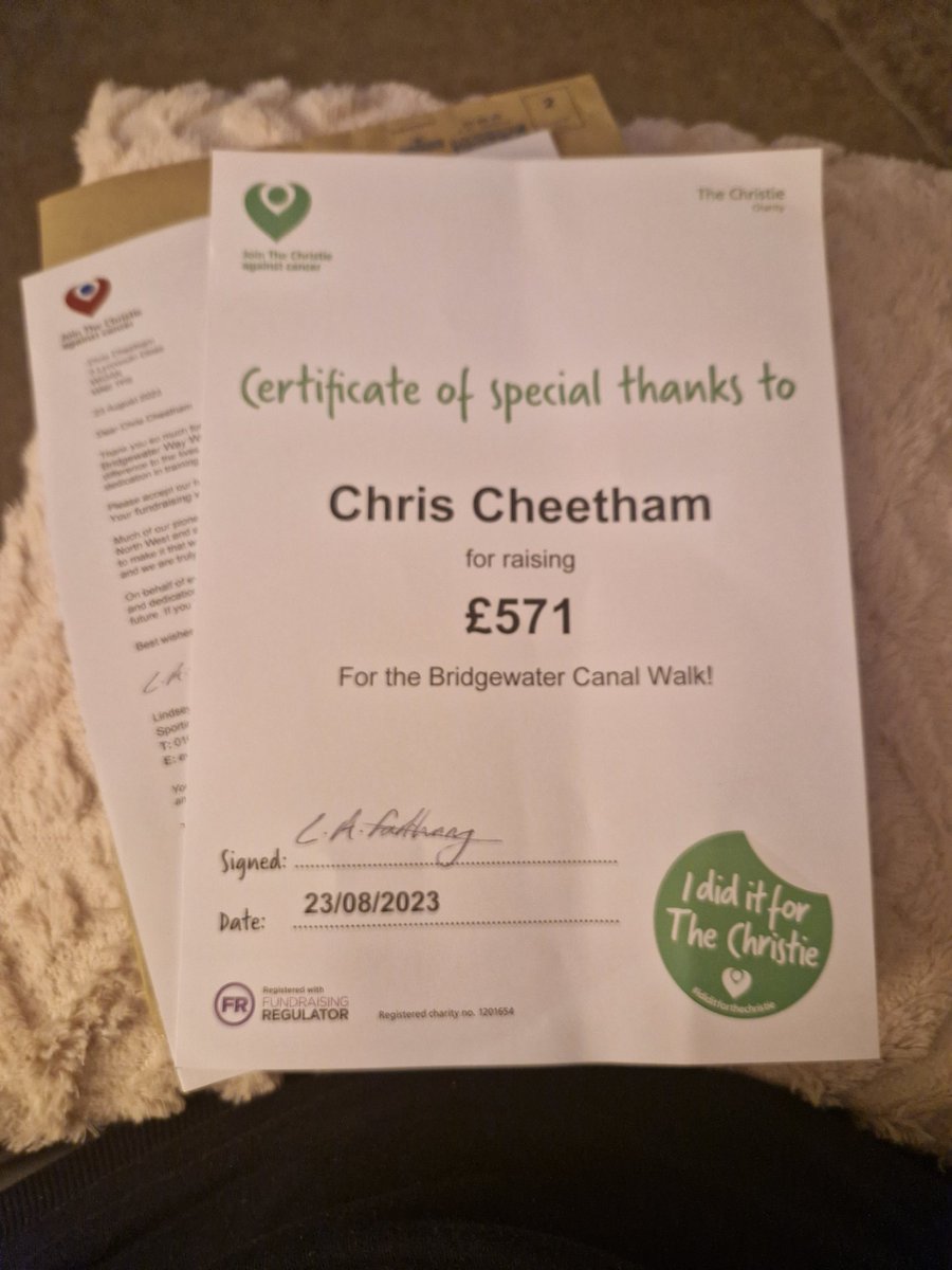 Nice touch through the post this week !!!
All for a worthy cause !!

#savedmylife
#everypennycounts