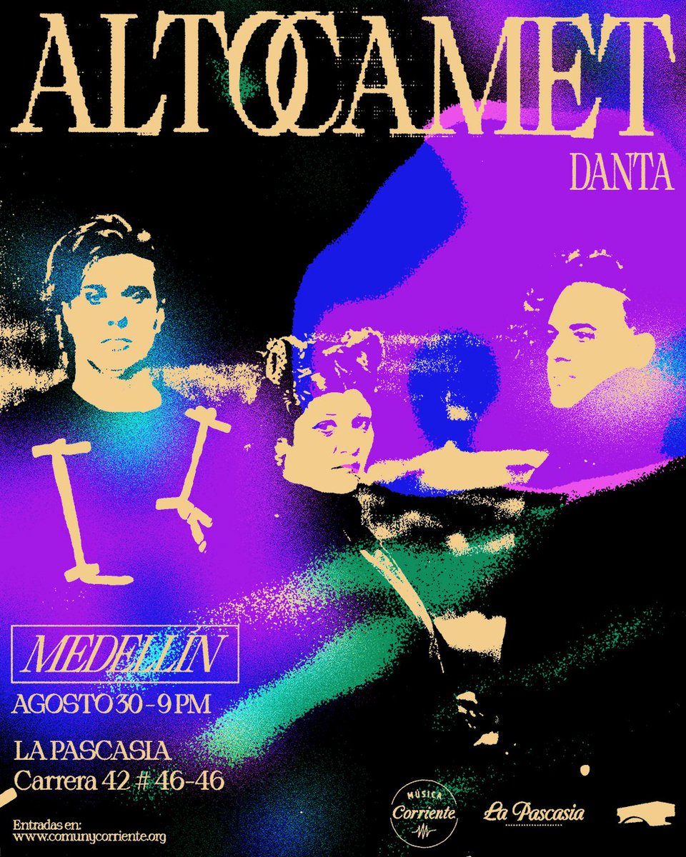 <a href="/altocamet/">Altocamet</a>  #surfistanocturno GIRA LATINOAMERICA 2013. Formados en 1995 en Mar del Plata, la banda argentina Altocamet regresa el miércoles 30 de Agosto a La Pascasia, Medellín presentando en vivo su último álbum “Surfista Nocturno”, editado en 2021 por <a href="/casadelpuente/">Casa del Puente Discos</a> Discos.