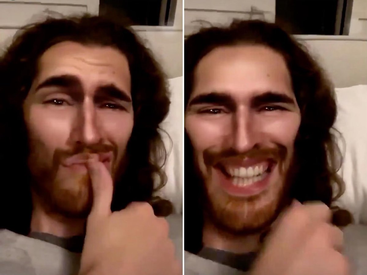 ultragloss's tweet photo. hozier accidentally posting this weird filter that was meant for his close friends story on his main story and then issuing an apology 😭 https://t.co/ifxqJCgTog