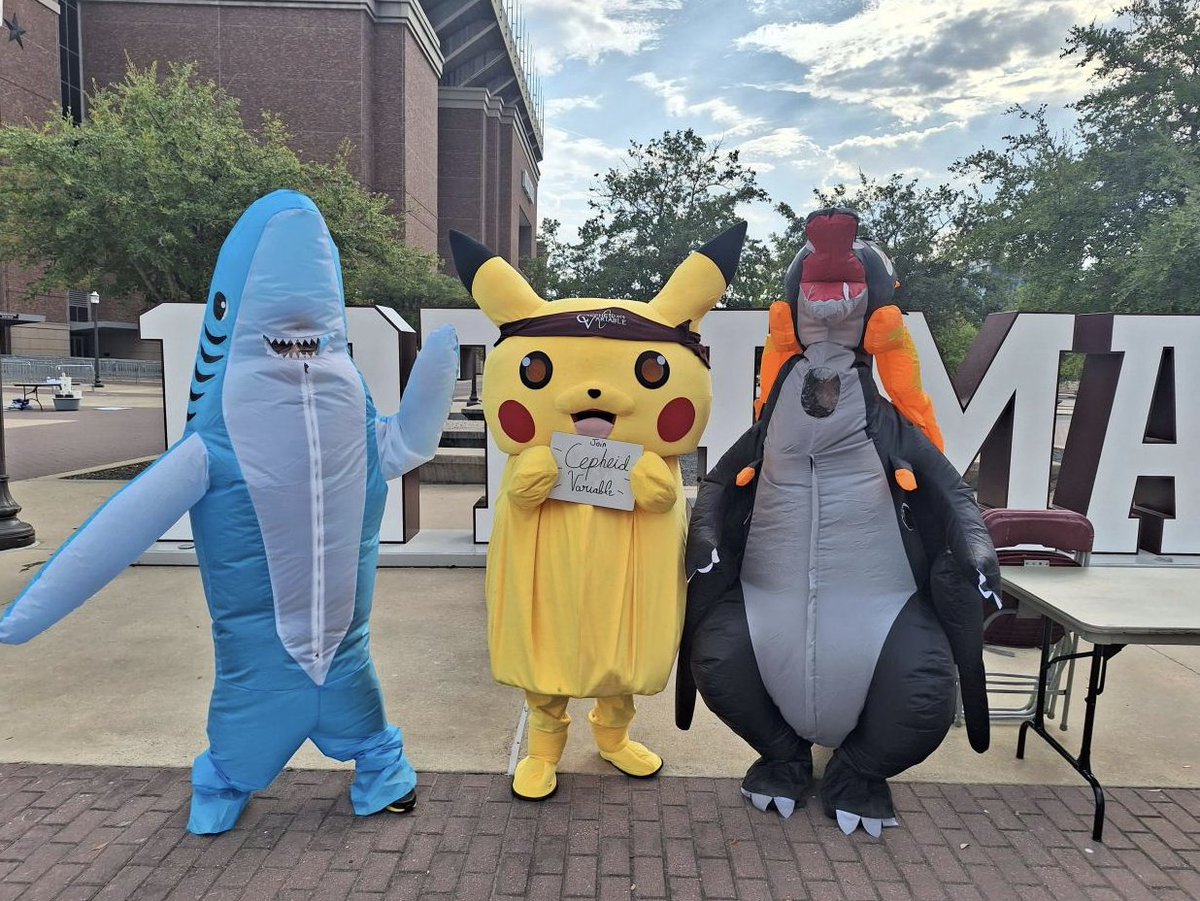tamucepheid's tweet photo. Pikachu and friends had a great time saying howdy to all of y'all at Open House :) https://t.co/6MjoB71gce
