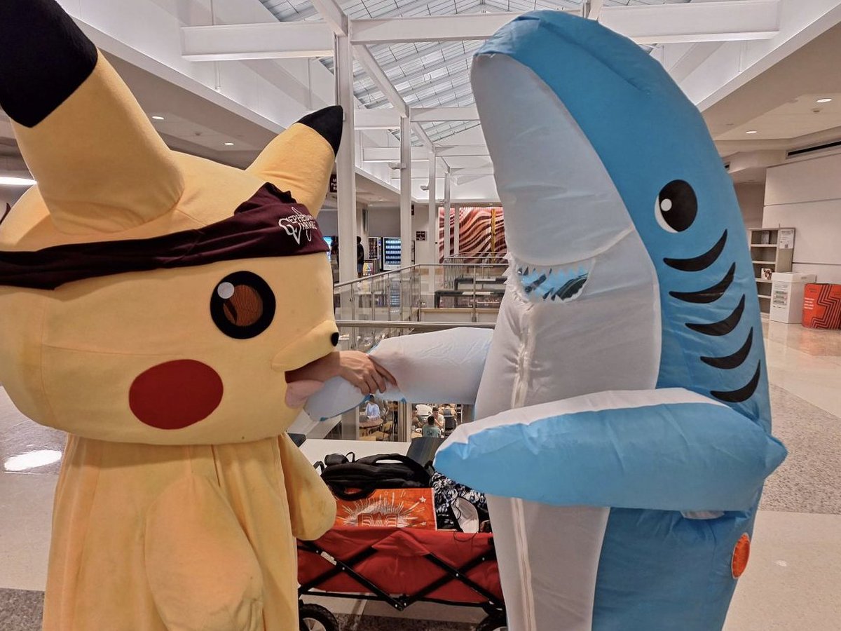 tamucepheid's tweet photo. Pikachu and friends had a great time saying howdy to all of y'all at Open House :) https://t.co/6MjoB71gce